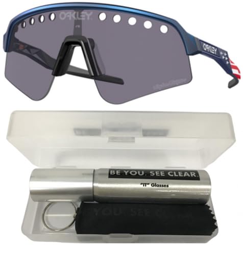 Oakley OO9465 Sunglasses Bundle: OO 9465 SUTRO LITE SWEEP 946528 Tld Blue Colorshift/Prizm Grey Policarbonate Standard and Eyewear Cleaning Kit2