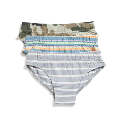 Cotton Stripes Boy's Brief Regular Fit Multicolour, Breathable & Super Soft Fabric, (Pack of 3)