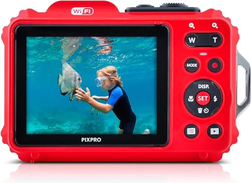Image of Kodak PIXPRO WPZ2 Rugged Waterproof Shockproof Digital Camera 16MP 4X Optical Zoom 1080P Full HD Video, 2.7 inch LCD (Red) Bundle with Camera Case, SanDisk 32GB microSDHC Card (4 Items)