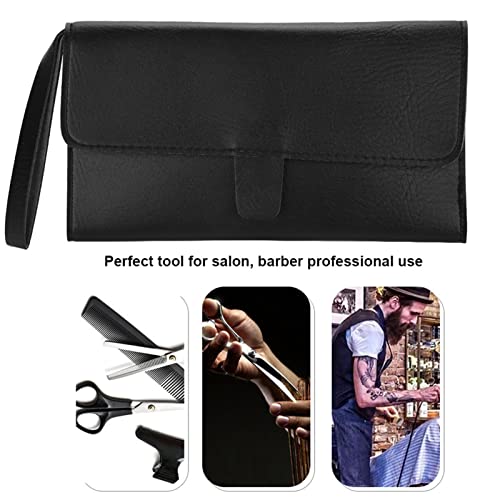 Friseurtasche, Tragbare Barber Werkzeugtasche PU Leder Multifunktionale Friseurwerkzeuge, Professionelle Salon Scherentasche Haarscherentasche für Draussen Zuhause Friseur Scheren, Clips