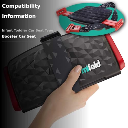 New Mifold Comfort Grab-and-go Car Backless Booster Seat-Compact and Portable for Every Day, Carpooling, Travel, Charcoal Grey - Thumbnail 3
