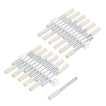 Uxcell 12mm Wool Felt Mounted Points Conical Polishing Bits Burrs