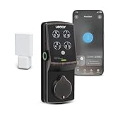 Lockly Secure Pro Wi-Fi Smart Door Lock, Keyless Entry with PIN Genie® Digital Keypad, 3D Biometric Fingerprint Sensor Front Door Lock Deadbolt, Voice Control & Auto Lock - Left Fingerprint Edition