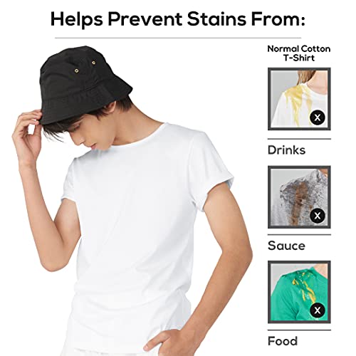 Boys White T Shirt Size 4-5 - Stain Repellant Kids Tshirts For Youth & Toddlers, Breathable 100% Cotton Short Sleeve Child Tee By The Good Day Lab #TOP3