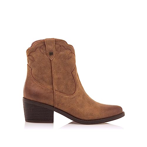 MTNG Botines de tacón Mujer Botines de tacón TANUBIS 51966 Mujer | Botines de tacón Casual | Cierre con Cremallera | 55325 | Eco Cuero