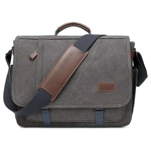PPOBOW Vintage Canvas Messenger Bag