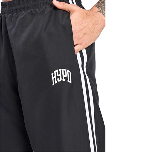 Image of HYPD Urban Track Pants for Men | Dry Fit Mesh Gym Wear | Zippered Bottom, Back Pocket | Relaxed Fit Joggers for Sports, Workout, Running & Casual Wear