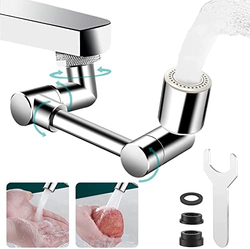 Rallonge De Robinet Rotative à 1440° En Métal Aérateur De