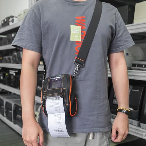 Image of Soft Carrying Case for Zebra ZQ620 QLN320 ZR638 Mobile Thermal Printer - 2024 Upgrade Case Holster with Shoulder Strap and Belt Clip Compatible with Zebra ZQ620 QLN320 ZR638 Portable Carry Accessories
