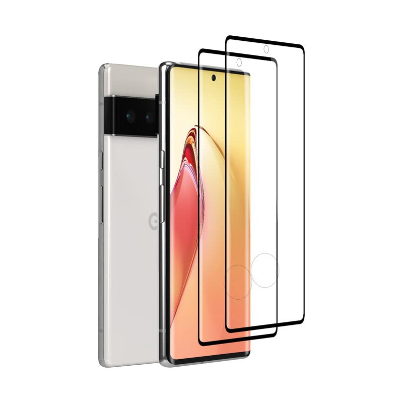 Devgoed [2 Stück] Schutzfolie für Google Pixel 6 Pro Panzerglas Anti-Schmutz Displayschutz Google Pixel 6 Pro Folie Hohe Touchgenauigkeit Randabdeckung Displayfolie Schutzglas