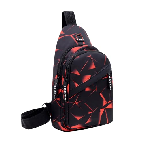 Crossbody Shoulder Bag for Men and Women, Lightweight Sling Backpack with Zipper Pocket for Travel, Work, Hiking, Daily Use2