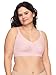 Warner's Women's Easy Does It Underarm-Smoothing with Seamless Stretch Wireless Lightly Lined Comfort Bra Rm3911a, Rosewater, L