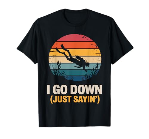 Funny Scuba Diving Art for Men Women Scuba Dive Scuba Diver T-Shirt
