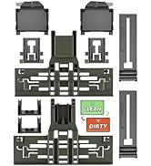 UPGRADED WPW10546503 W10546503 Dishwasher Top Rack Adjuster & W10195372/3 Housing for Kitchenaid ...