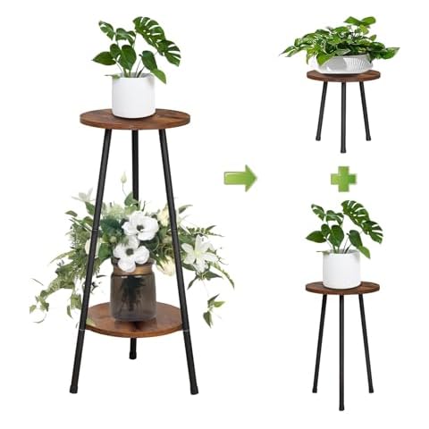 MUAEEOK Convertible 2 Tier Plant Stand Cover