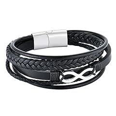 Style: Multi-Strand, Color: Black&Silver
