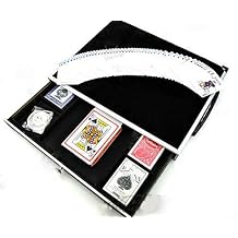 blue-ther Close-Up Case with Drawer Magician Suitcase Stage Magic Tricks Carrying Box Illusions Gimmick Accessories