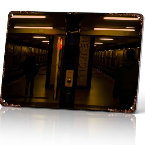 Neukolln Subway Station Vintage Metal Signs 8x12 Inch