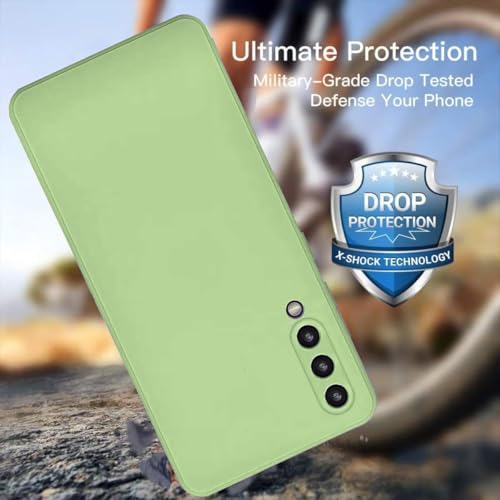 Image of DIZORO Liquid Silicone Soft Back Cover Case Designed for Samsung Galaxy A50 (Matcha Green)