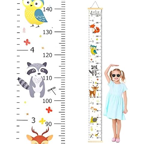 Kids Removable Canvas Height Growth Chart Cover
