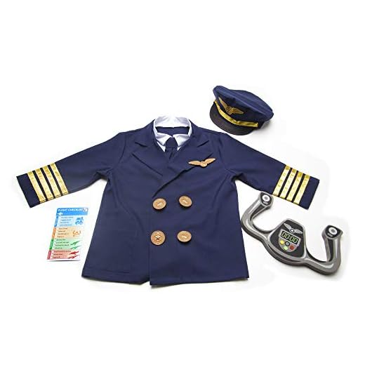 Melissa & Doug barn kostym pilot