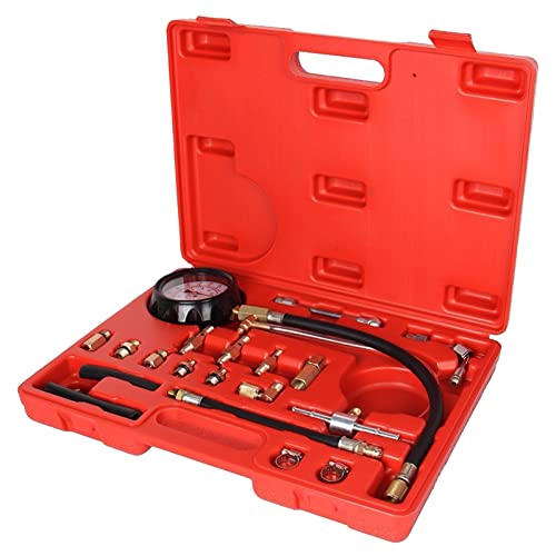 Gradora 0-140 Psi Fuel Injector Injection Pump Pressure Tester Gauge Kit Fuel Pressure Gauge Fuel Pressure Tester Tools With Case Gas Oil Pressure Tools For Car & Truck Tu-114 #TOP5