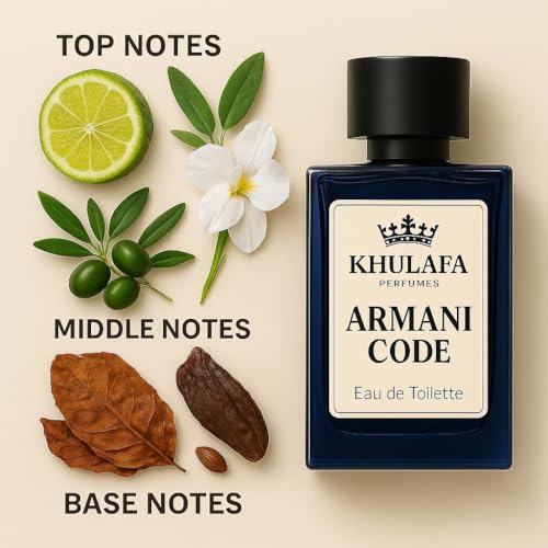 Image of Armanie Code Profumo Inspired Perfume for Men | Warm & Seductive EDP with Amber, Tonka & Leather | Long-Lasting Scent for Parties, Dates & Winter | Gift for Him | 50ML