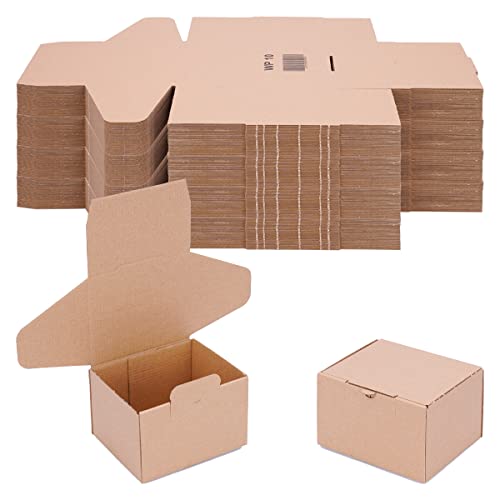 verpacking Cajas plegables 120 x 100 x 80 mm marrón (dimensiones exteriores 125 x 105 x 85 mm) WP 10 caja de envío caja DHL Hermes DPD GLS embalaje (100 unidades)