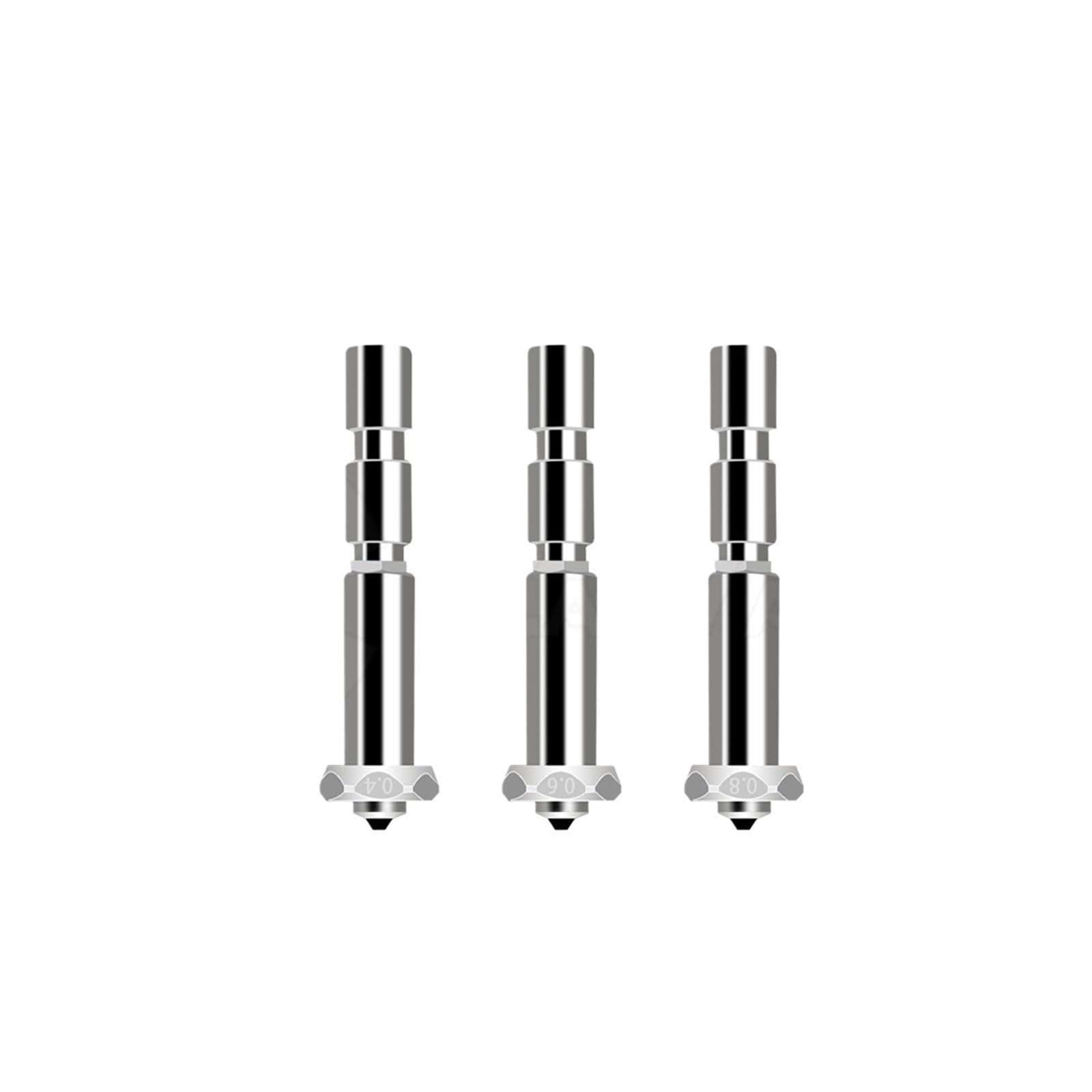 Compatible con Anycubic, kit Hotend 0,4-0,8 mm for Kobra 3 Max | Boquilla de cerámica y acero endurecido, termistor, for Kobra 3 Max, duradera(Mix nozzle)