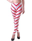 HDE Women's Leggings Graphic Print Tights Fun Digital Design Holiday Elastic Pants - S