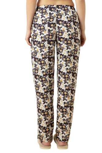 Image of Van Heusen Women's Printed Lounge Pants | Drawstrings & Side Pockets | Ultra Soft Fabric | Relaxed Fit | At home pyjamas | Everyday Comfort | Printed | Style 55306 | Available in Pack of 1 & 2