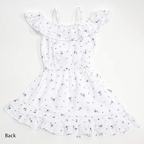 オーガニックコットン キッズ オフショルダードレス フラワーMELODY Suzette 110(4-5Y)