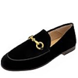 Loafers for Women, Womens Loafer Flats Gold Chain Penny Loafers Slip On Fur Loafer Mules