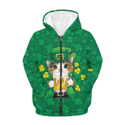 Kids Hoodie Full Zip Long Sleeve Sweatshirt Pockets Athletic Top for Boys Girls 6-16 Years2