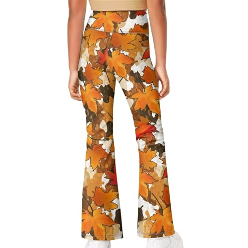 Image of Girls Flare Leggings Cute Bell Bottoms for Teen Girls Wide Leg Sweatpants for 5-14 T