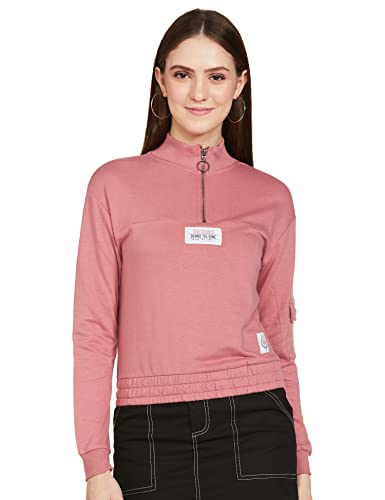 Image of Max Cotton Women Printed High-Neck High Neck Sweatshirt