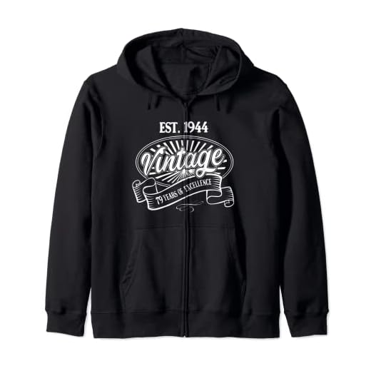 Vintage EST 1944 79 años de excelencia regalos de cumpleaños 79 Sudadera con Capucha