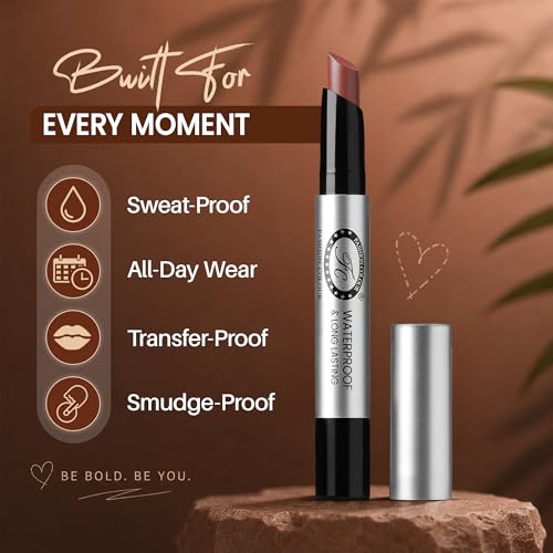 Image of Fashion Colour Colorful Non-Transfer Lipstick 2g | Waterproof, Smudge Proof & Long Lasting Matte Lipstick for Women | Highly Pigmented Lip Color | Lightweight Comfortable Wear | Available in 34 Shades (Wild Rose)