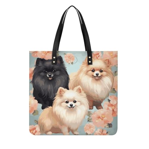 Sac fourre-tout Poméraniens, grand sac à main pour le bureau