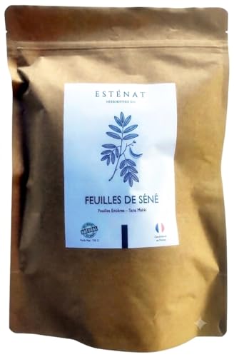 Feuilles de Séné Entières 150g (Sana Makki) - Tisane Transit et Confort Intestinal - Purification Naturelle du Tube Digestif et de la Flore - Infusion...