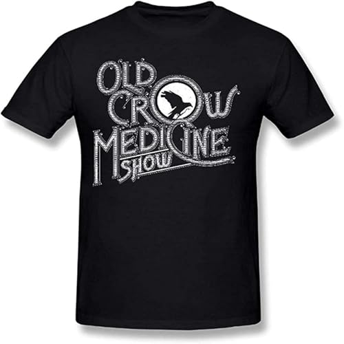 Photo de XINRONGYUAN Mans Old Crow Medicine Show Casual T-Shirt Black XXL