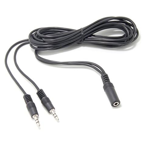 Ancable 6ft 3.5mm Stereo Female to 2-Male Y-Splitter Audio Cable Cover