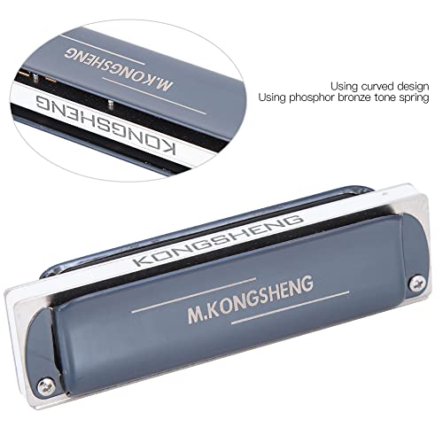 JUnYuKj Harmonica Blues – 10 trous – Clé en D – Délicat et durable – Support pour harmonica pour débutants, étudiants… - Les Beatles, Paul McCartney, John Lennon, RIngo Starr, George Harrison JUnYuKj Harmonica Blues - 10 trous - Clé en D - Délicat et durable - Support pour harmonica pour débutants, étudiants… – Image 4
