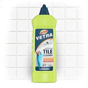 Selzer Vetra Tile Cleaner | Rapid Removal | Remove Tough spots & stains | Surface Clean & Shiny | Floor Tile Cleaner | Multisurface Floor and Tile Cleaner - 500ml