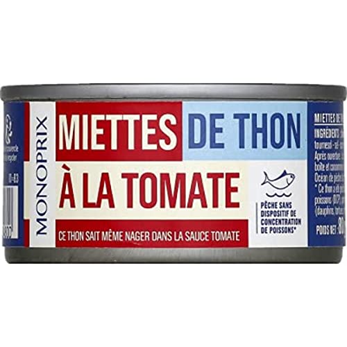 Monoprix Miettes de thon à la tomate - La boîte de 52g net égoutté