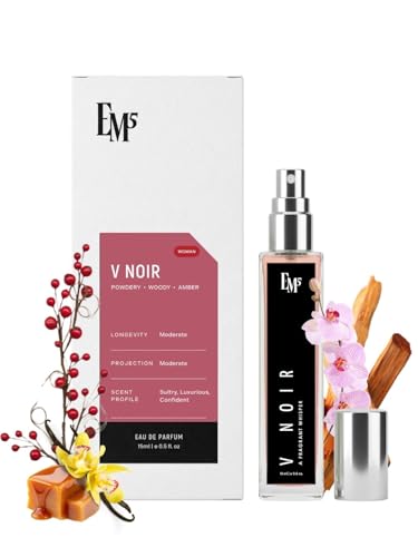 Image of EM5 V Noir Day & Night Perfume for Women | Warm Spicy Coconut White Floral Fragrance | Eau De Parfum Spray | Luxury Gift for Her | 15ml