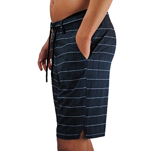 Mens Athletic Shorts, Perfect To Be Worn As Mens Boardshorts, Mens Golf Shorts Or As Mens Swim Shorts (Navy Plaid, 36) #TOP1