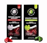 Miss Fortunes, Funny Fortune Cookies, The Two-Pack Shakur (Multi-pack of 2 Dozen Cookies) (Fortunes Against Humanity + Unlucky Dozen)