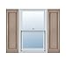 Ekena Millwork LP1C12X04600WI Custom Single Panel, Raised PanelShutter (Per Pair)12"W x 46"HWicker