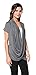 Free to Live Women's Lightweight Short Sleeve Criss Cross Pullover Nursing Top Charcoal